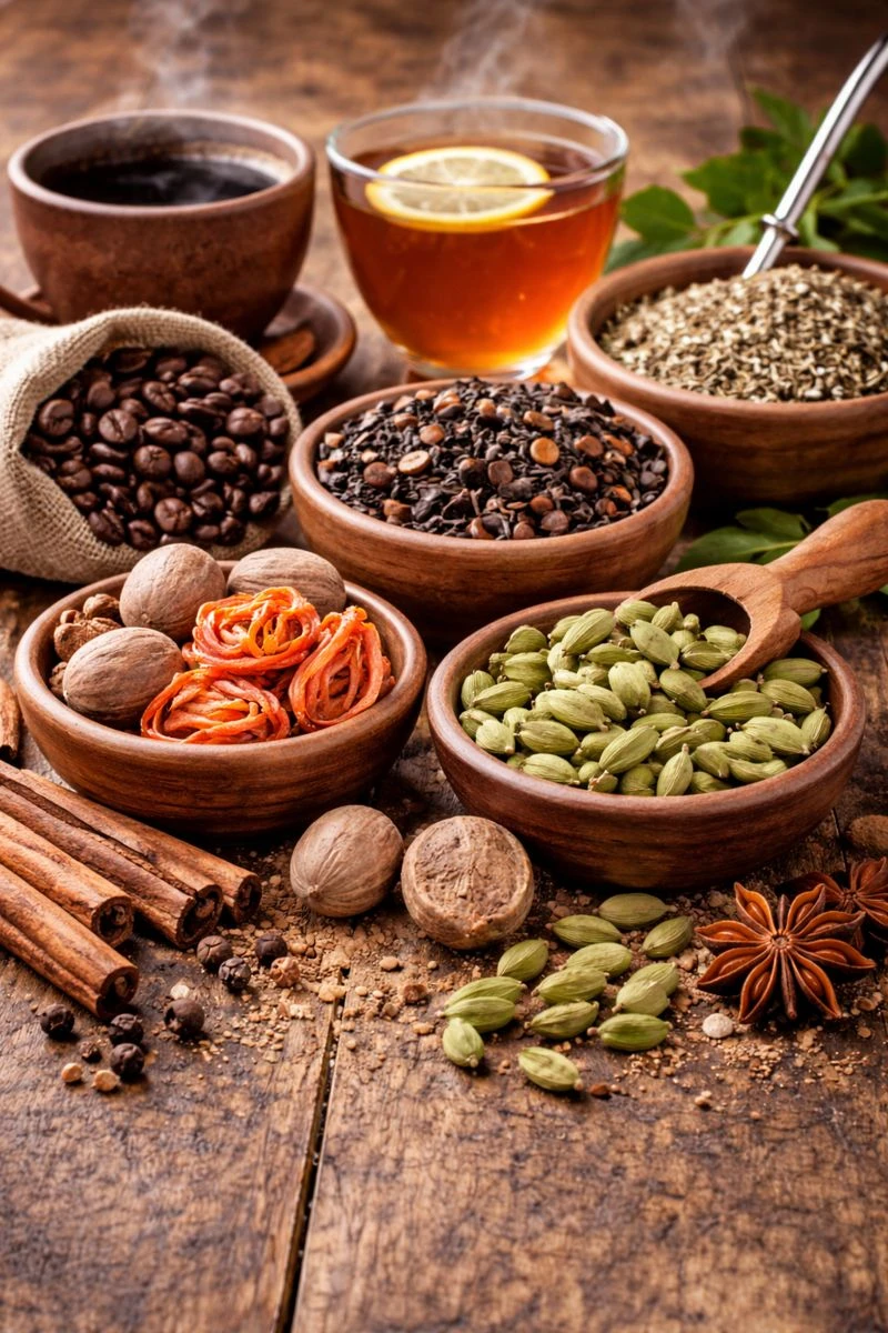 Nutmeg, Mace and Cardamoms