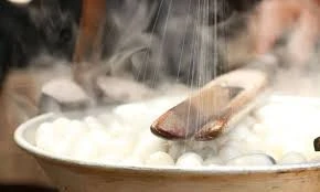 Reeling Silk Cocoons