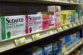 Pseudoephedrine medicaments (retail)